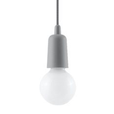 Lampa wisząca DIEGO 1 szara 90x9x9cm nowoczesna lampa wisząca E27 do salonu - Miniaturka zdjęcia nr 1