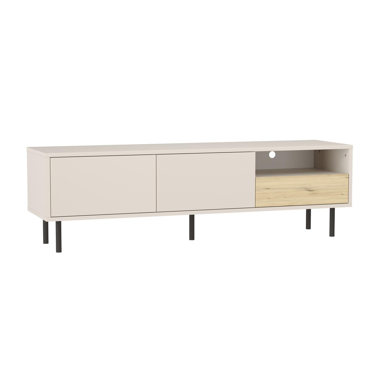 Szafka RTV LOLA 110x60x40 cm ze schowkiem do salonu dąb artisan kaszmir nr. 4