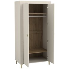 Szafa 96,9x56x193,6 cm  Mossa  dwudrzwiowa kaszmir do sypialni i pokoju - Miniaturka zdjęcia nr 2