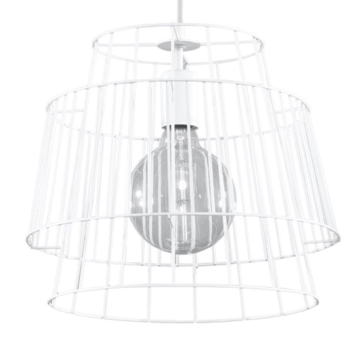 Lampa wisząca GATE biały 130x35x35cm nowoczesna E27 do salonu nr. 1