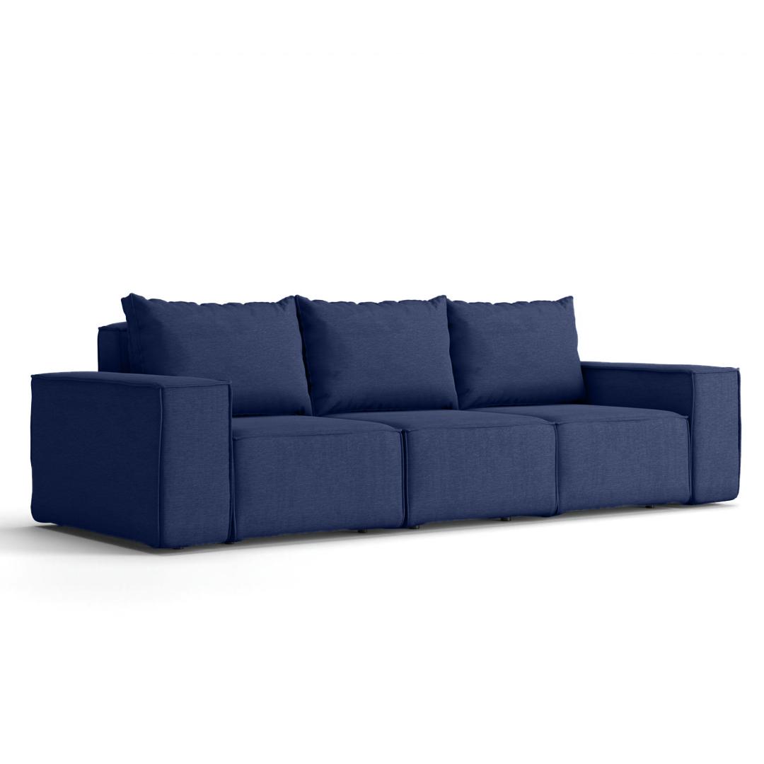 Sofa ogrodowa SONNE 245x88x73 cm 3 - osobowa wodoodporna na taras do ogrodu granatowa