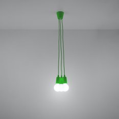 Lampa wisząca DIEGO 3 zielony 90x15x15cm nowoczesna E27 do salonu - Miniaturka zdjęcia nr 3