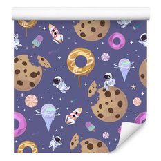 Tapeta Dla Dzieci KOSMONAUCI Kosmos Słodycze Dekor 53x1000  - Miniaturka zdjęcia nr 5