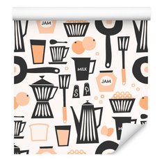 Tapeta Do kuchni Czajniki OWOCE Kawa Mleko Napisy  - Miniaturka zdjęcia nr 6