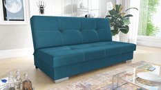 Wersalka Axel 90x195x91 cm do salonu rozkładana tkanina obiciowa malmo turkus - Miniaturka zdjęcia nr 2