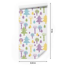 Tapeta las, drzewa do pokoju dziecka  - Miniaturka zdjęcia nr 2