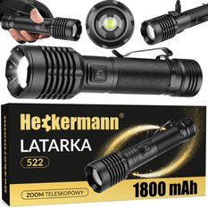 Latarka akumulatorowa taktyczna LED Heckermann 522