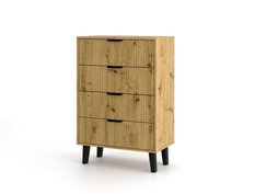 Komoda Scandi 102,5x70x39 cm do sypialni salonu slim dąb artisan - Miniaturka zdjęcia nr 4