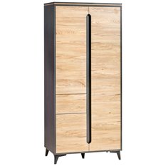 Szafa 90,1x52x199,6 cm  Gappa  trzydrzwiowa z szufladąfresco jesion górski do sypialni i pokoju - Miniaturka zdjęcia nr 1