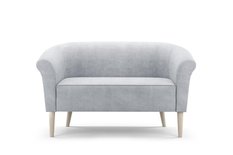 Sofa ESPERO 136x57x70 cm dwuosobowa w stylu skandynawskim welur brązowa do salonu - Miniaturka zdjęcia nr 9