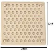 Układanka edukacyjna dla dzieci drewniana mozaika z kulek kolorowe montessori 77 elementów 24x5x23cm - Miniaturka zdjęcia nr 9