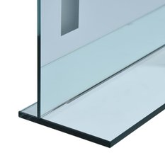  Lustro 60x80 cm do sypialni łazienki z LED z półką szkło aluminium srebrne - Miniaturka zdjęcia nr 5