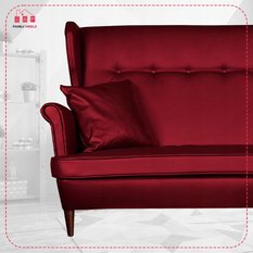 Sofa dwuosobowa uszak eko skóra Family Meble - Miniaturka zdjęcia nr 3