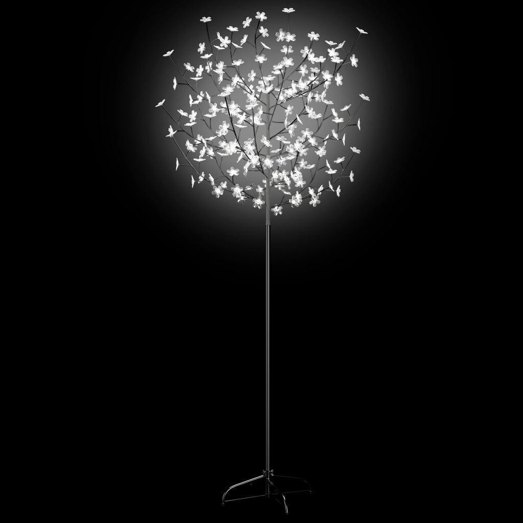 Drzewko z lampkami, 200 LED, zimny biały, kwiat wiśni 180 cm nr. 4