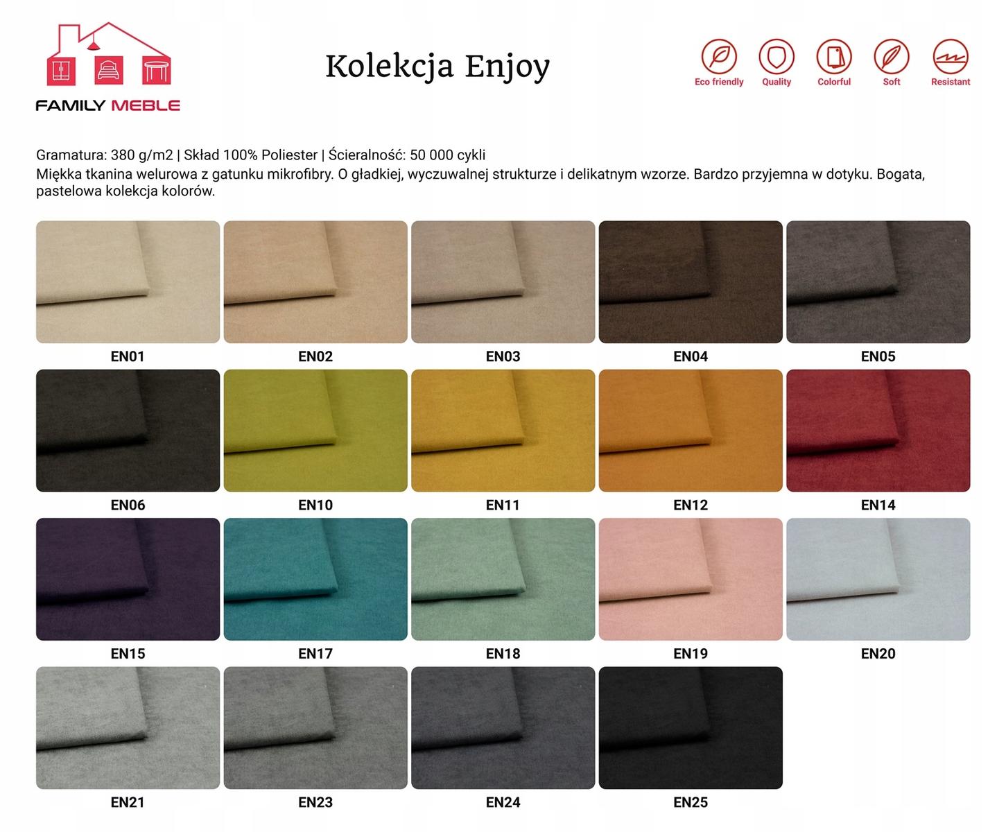 Zestaw wypoczynkowy mebli ARI 149x104x92 cm uszak sofa fotele pufy do salonu Enjoy turkusowy nr. 12