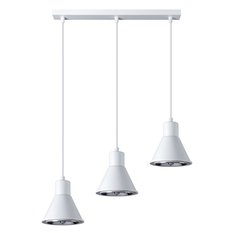 Lampa wisząca TAZILA 3 biała 120x14x45cm nowoczesna ES111 do salonu - Miniaturka zdjęcia nr 1