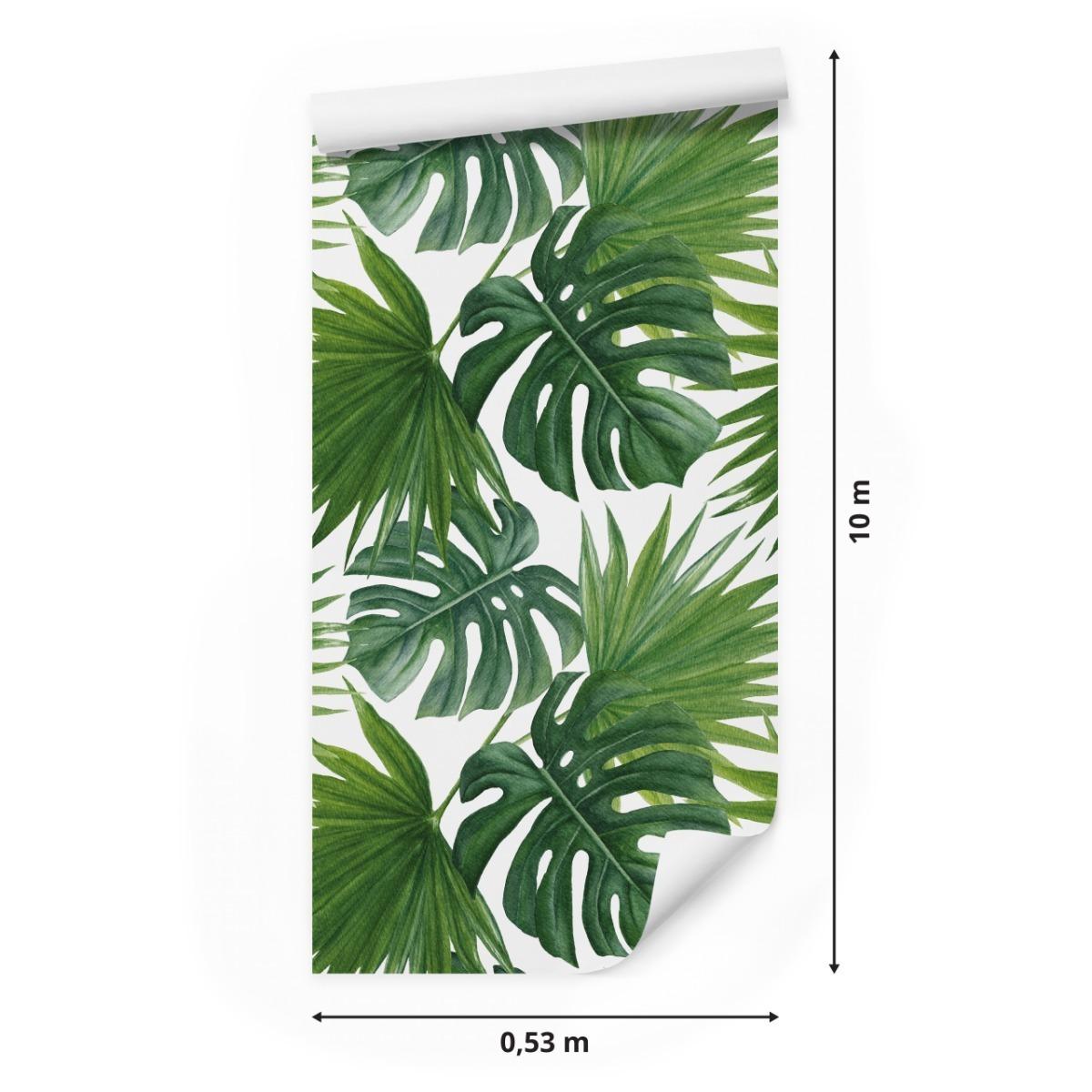 Tapeta Do Jadalni MONSTERA Palma Liście Tropikalne 53x1000  nr. 2