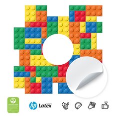 Naklejka Pod Włącznik Świata Kolorowe Klocki Lego 20x20 Do Pokoju Dziecięcego - Miniaturka zdjęcia nr 3