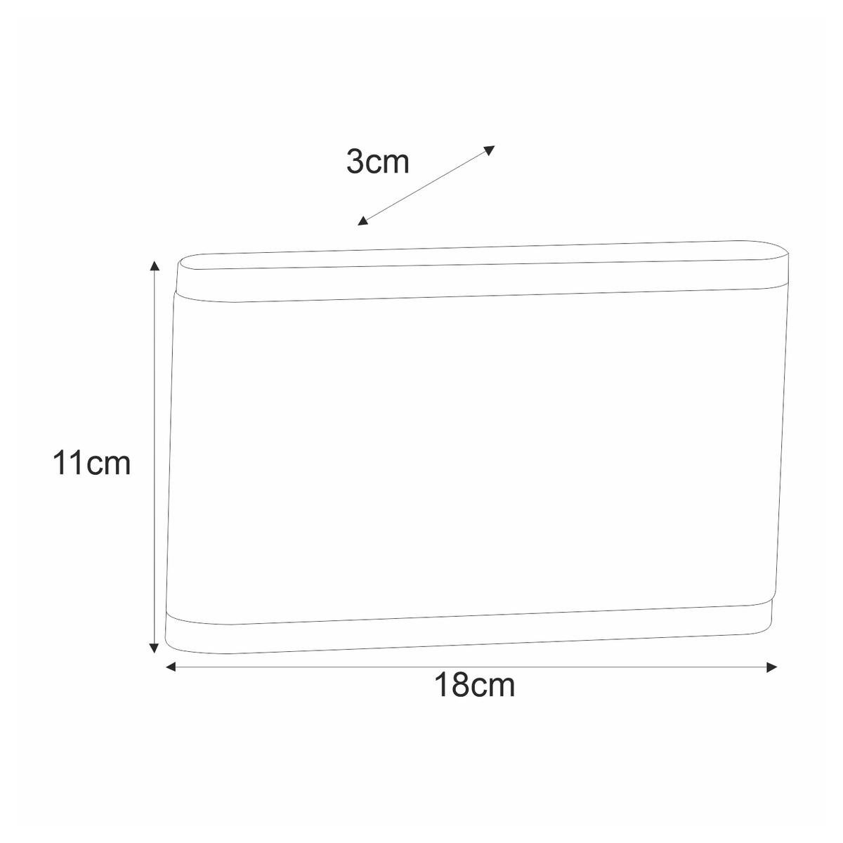 Kinkiet K-8149 SITRA 18x11x11 cm do ogrodu czarny/biały nr. 3