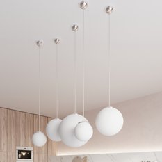 Lampa wisząca UGO 30 chrom 120x30x30cm nowoczesna E27 do salonu - Miniaturka zdjęcia nr 6