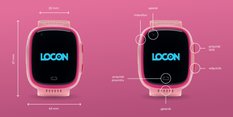 Smartwatch zegarek opaska dla dzieci Watch Video GPS wideorozmowy różowy - Miniaturka zdjęcia nr 7