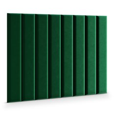 Panele tapicerowane 100x20 na ścianę magic velvet butelkowa zieleń - Miniaturka zdjęcia nr 3