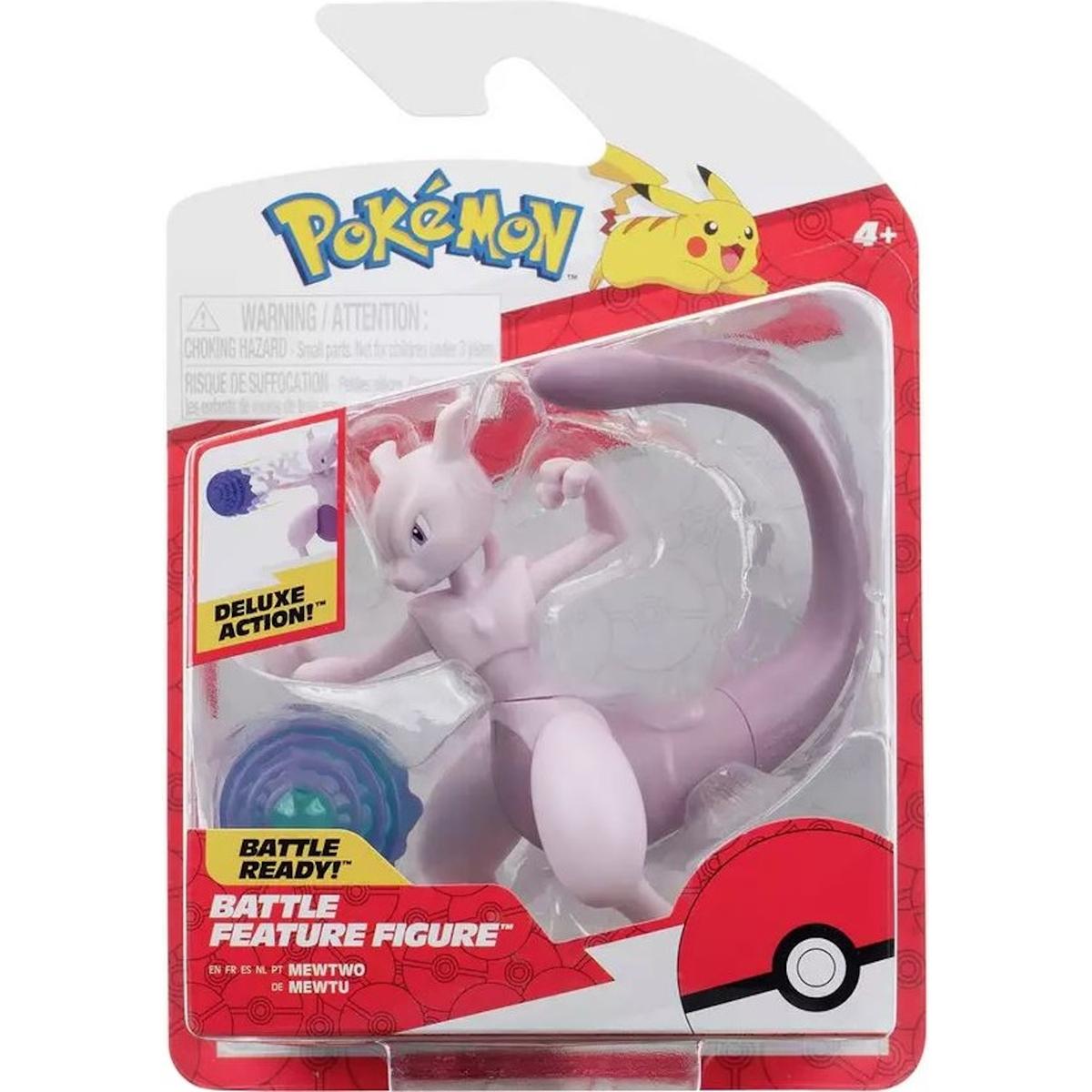 POKEMON BATTLE FEATURE FIGURE ORYGINALNA FIGURKA AKCJI DELUXE MEWTWO nr. 1