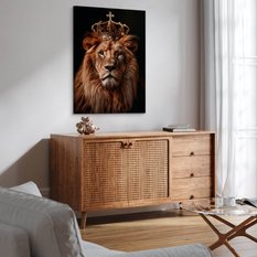 Obraz Na Płótnie Lew Zwierzę Król Abstrakcja 20x30 Do Salonu - Miniaturka zdjęcia nr 6
