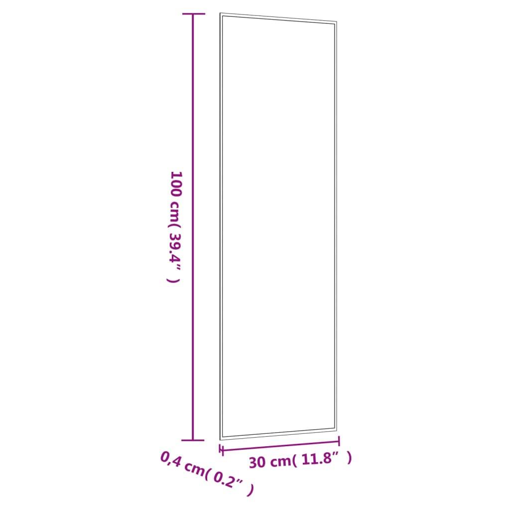 Lustro 30x100 cm do sypialni łazienki ścienne prostokątne szklane nr. 6