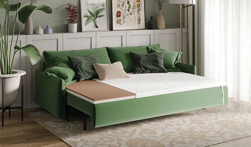 Materac nawierzchniowy 120x200 pianka elastyczna + kokos KOKOS PUR 6 cm H3/H4 nakładka topper z pokrowcem nr. 4
