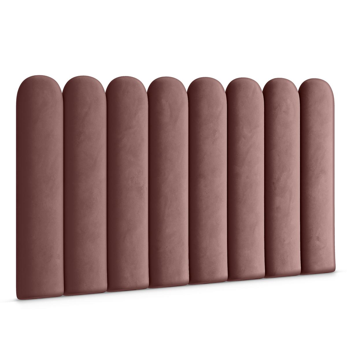 Panele tapicerowane 20x60 cm na ścianę płotek różowy