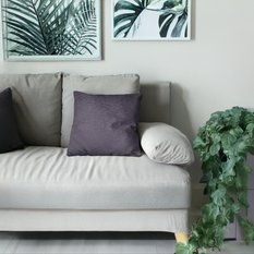 Poszewka PERFECT CHIC 45x45 cm grafitowa tłoczona welwetowa  - Miniaturka zdjęcia nr 2