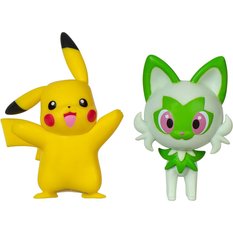 POKEMON BATTLE FIGURE PACK 2-PAK ORYGINALNE FIGURKI PIKACHU + SPRIGATITO - Miniaturka zdjęcia nr 2