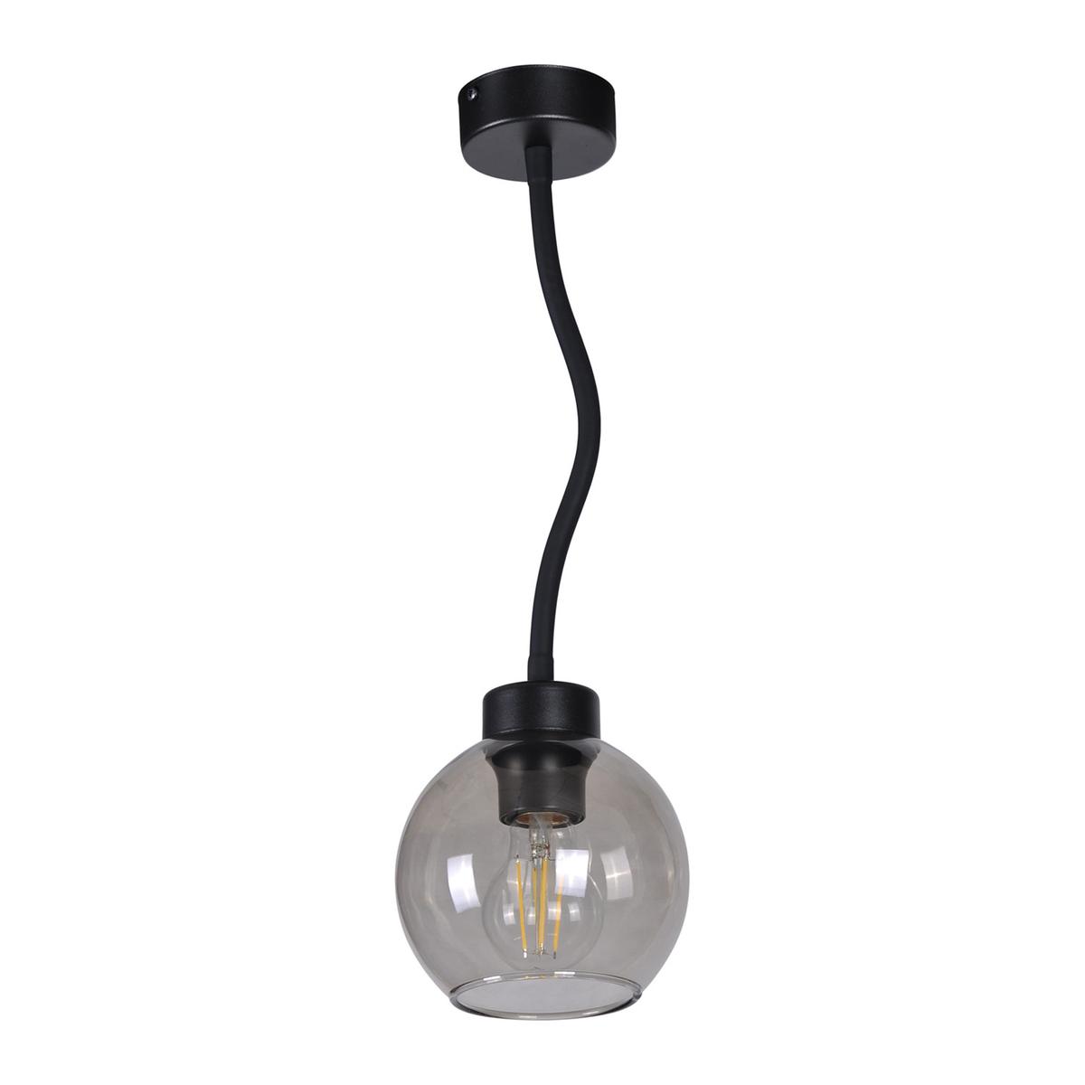 Lampa wisząca K-1585 MELO 15x50x50 cm do salonu lub pokoju czarny/dymiony