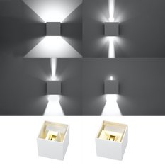 Kinkiet LUCA biały LED IP54 10x10x10cm nowoczesna lampa LED do salonu - Miniaturka zdjęcia nr 7