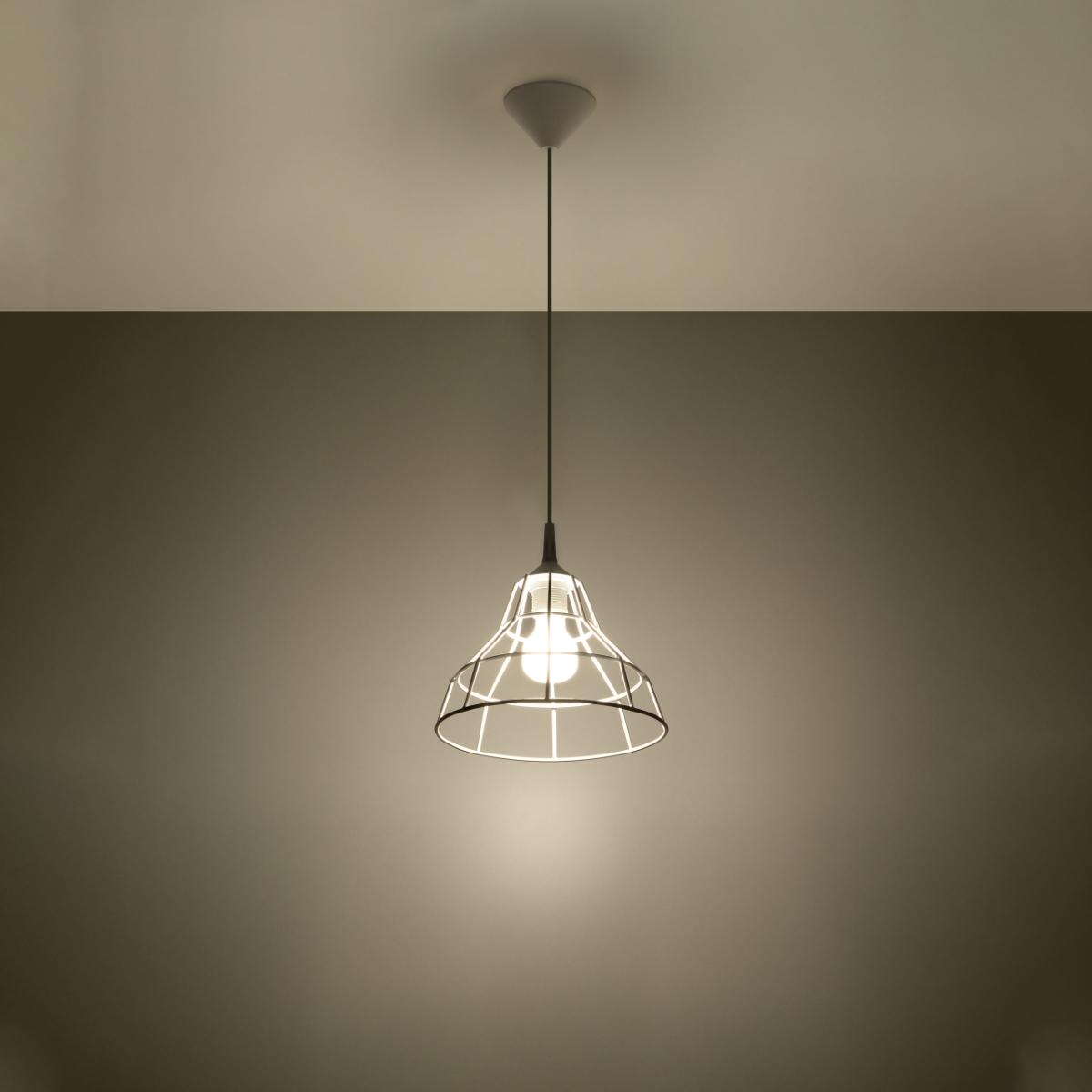 Lampa wisząca ANATA biała 95x25x25cm nowoczesna E27 do salonu nr. 3