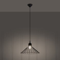 Lampa wisząca EDA 86x40x40cm nowoczesna E27 do salonu - Miniaturka zdjęcia nr 3