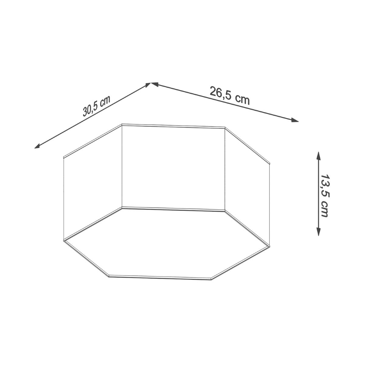 Plafon SUNDE 13 biały 13.5x26.5x30.5cm nowoczesna lampa E27 do salonu nr. 7