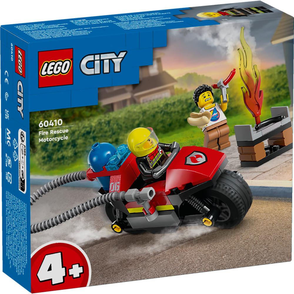 Zestaw klocków lego city oryginalny strażacki motocykl ratunkowy 60410 dla dziecka nr. 1