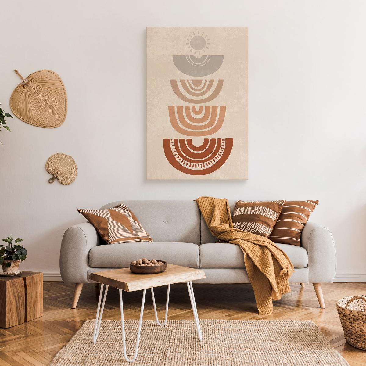 Obraz Na Płótnie Styl Boho Abstrakcja Aztecki Wzór 80x120cm nr. 3