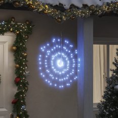 Ozdoby świąteczne ze 140 lampkami LED, 4 szt, zimna biel, 17 cm - Miniaturka zdjęcia nr 3