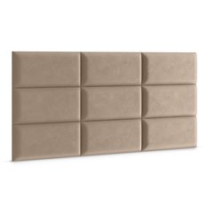 Panele tapicerowane 60x30 cm na ścianę prostokąt beżowy - Miniaturka zdjęcia nr 3