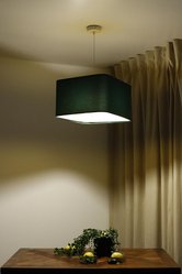 Lampa wisząca Kwadro 40cm zielona do salonu  - Miniaturka zdjęcia nr 7