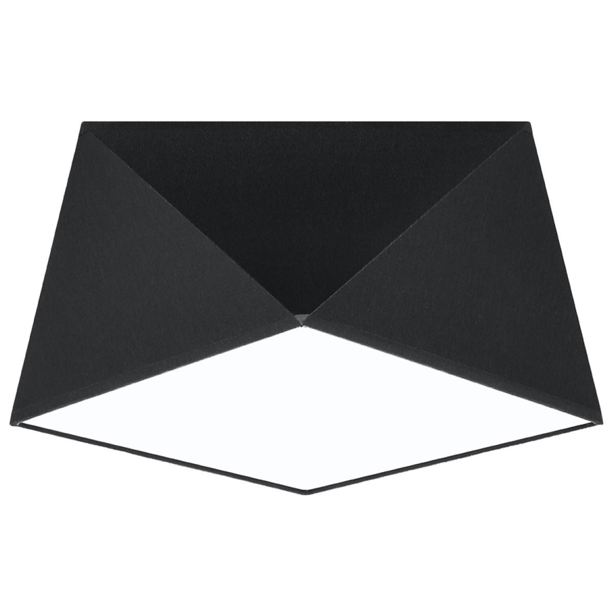 Plafon HEXA 25 czarny 15x25x25cm E27 nowoczesna lampa do salonu 