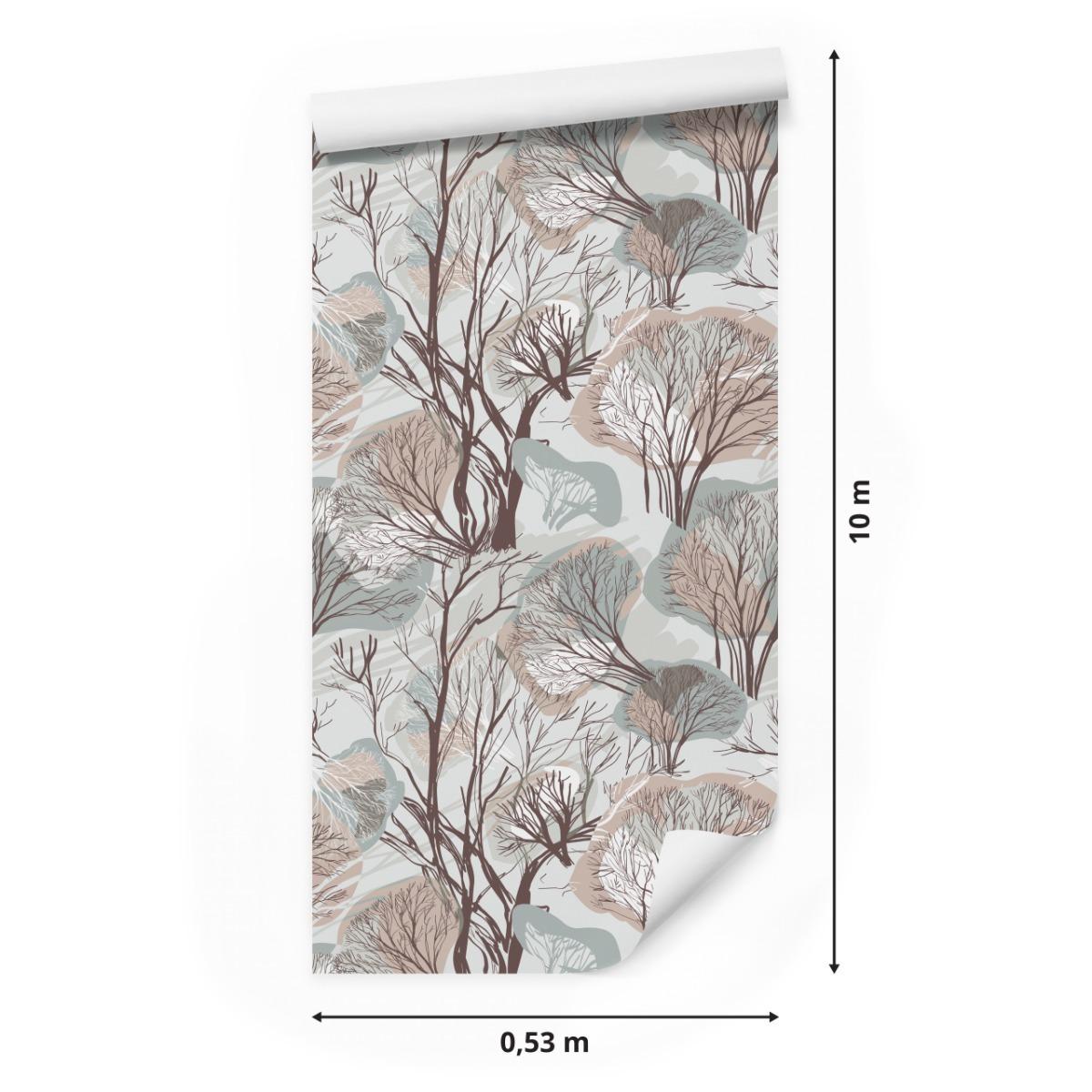 Tapeta Do Salonu Jesienne DRZEWA Las Natura Ozdoba 53x1000  nr. 2