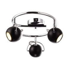 Lampa sufitowa K-8002/3G BK SALVA BLACK 36x17x36 cm do salonu lub pokoju czarny