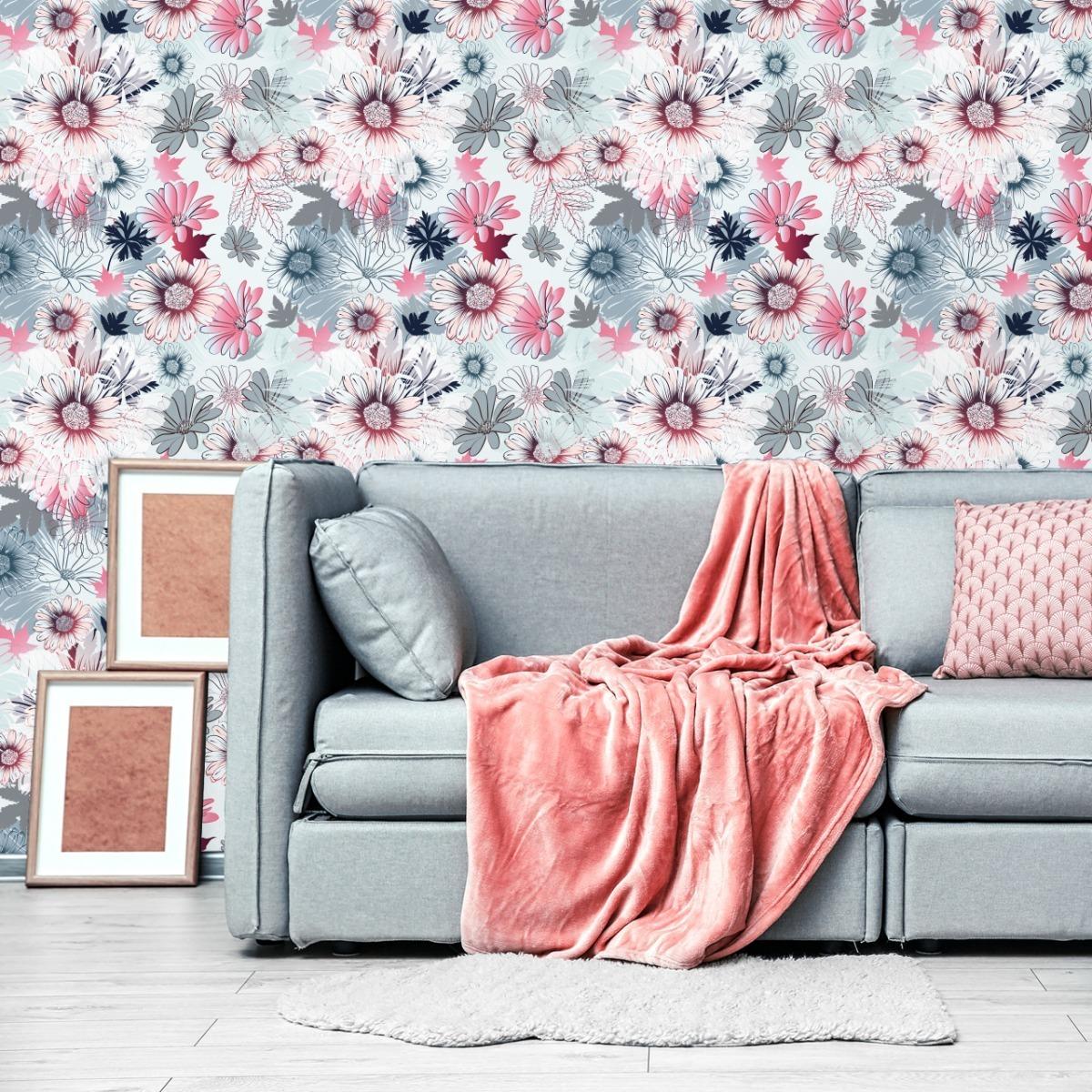 Tapeta Kolorowe Wiosenne KWIATY Natura Do Salonu 53x1000  nr. 5