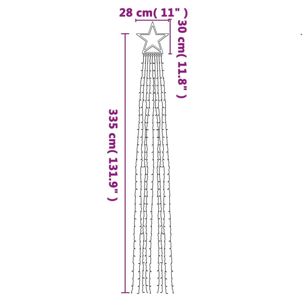 Lampki choinkowe, 320 LED, kolorowe, 375 cm nr. 10