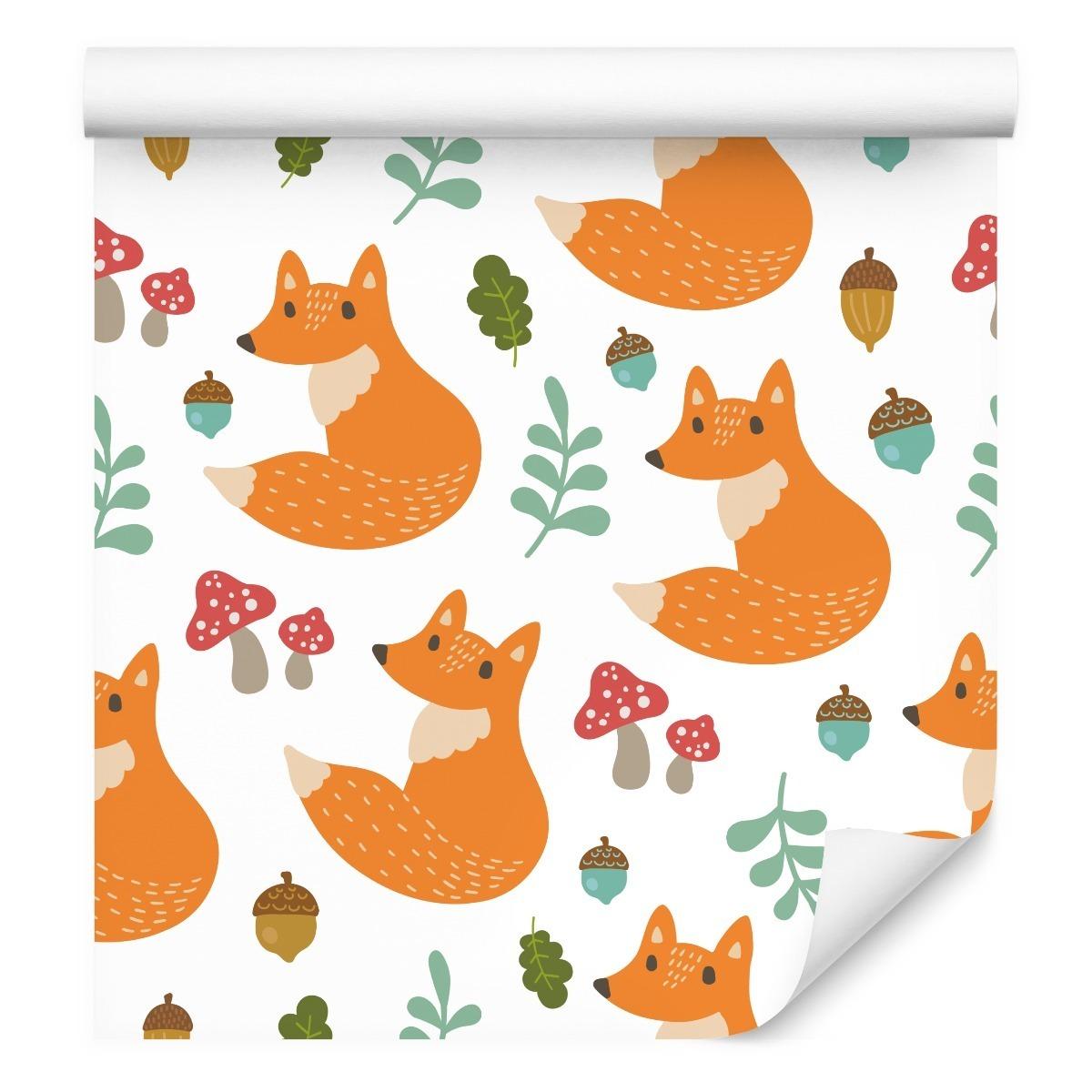 Tapeta Do Pokoju Dziecka Bajkowe LISKI Roślinki  nr. 6