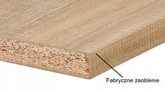 Blat laminowany 15x60 cm dąb sonoma laminowany grubość 3,8 cm do kuchni - Miniaturka zdjęcia nr 2